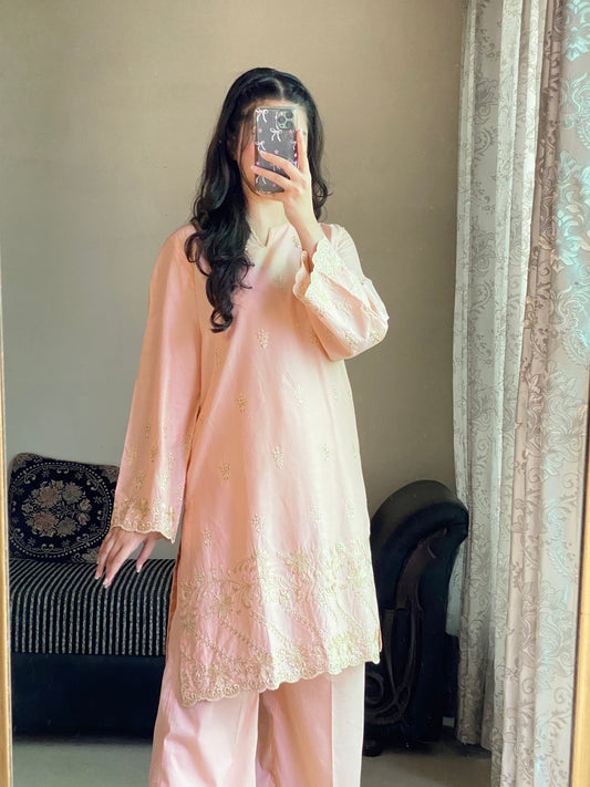 Only 2-Piece Embroidered Lawn Suit | HU 21