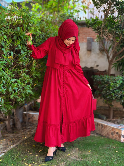 Ethereal Dyed Lawn Tier Dress | HU 17